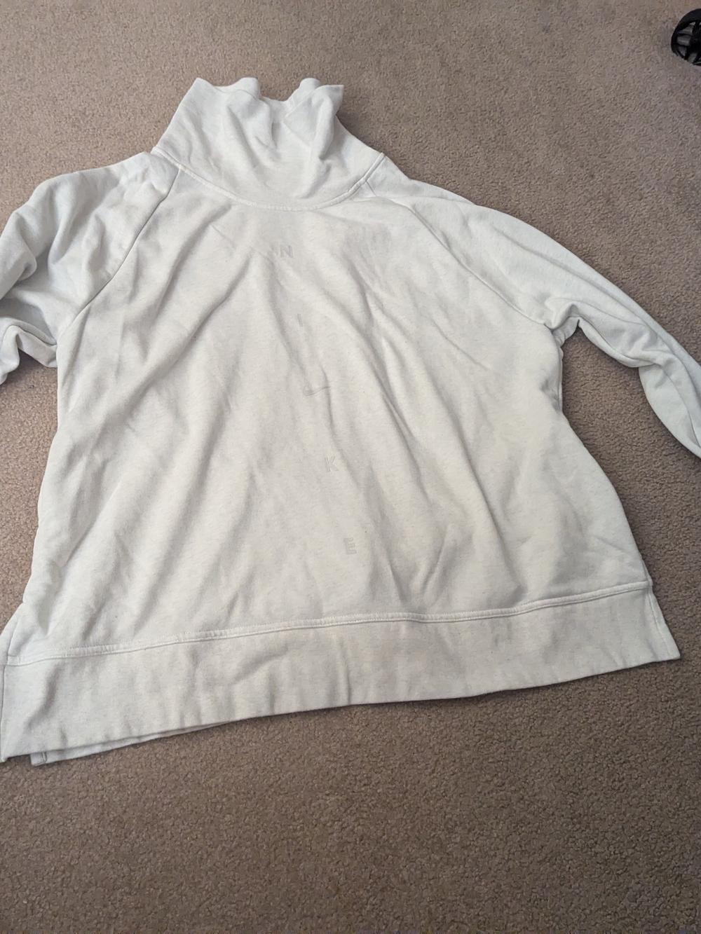 Nike Cream Turtleneck Pullover Sweater